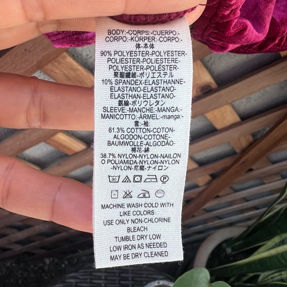 Free People Lace Velvet Boho Top - Picture 11 of 12